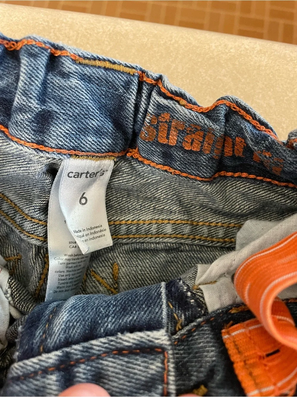 Carter's Men's Blue Relaxed Straight Jeans